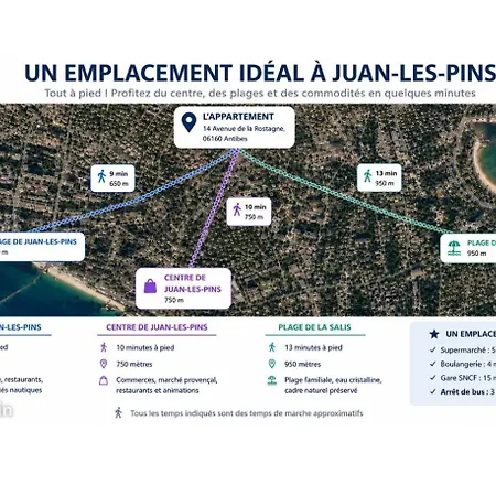 Apartamento OREE DU CAP 2 pièces CLIMATISÉ CLASSÉ 52 M2 terrasse 20m2 PLAGES PISCINE ANTIBES avec PARKING PRIVATIF Antibes